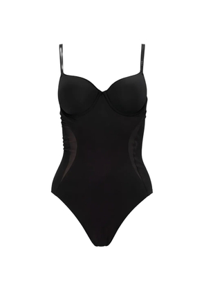 BOSS mesh-panel bodysuit - Black