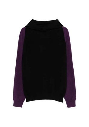 Frenckenberger colour-block hooded sweater - Black
