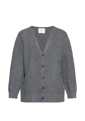 Lisa Yang Leander ribbed button cardigan - Grey