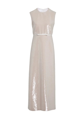 Giambattista Valli sequin midi dress - Neutrals