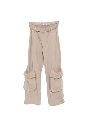 Open YY rolled-waist trousers - Neutrals