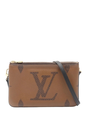 Louis Vuitton Pre-Owned 2010-2026 Monogram Giant Reverse Double Zip Pochette crossbody bag - Brown