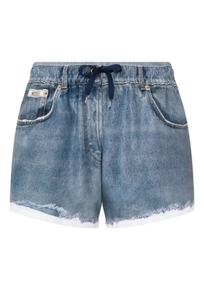 Moschino drawstring-fastening swim shorts - Blue