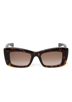 Alexander McQueen Eyewear rectangle-frame sunglasses - Brown