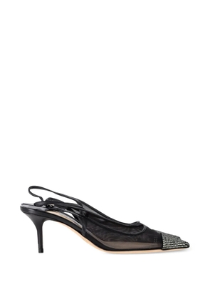 Jimmy Choo Pre-Owned Anika embellished slingback pumps - Black