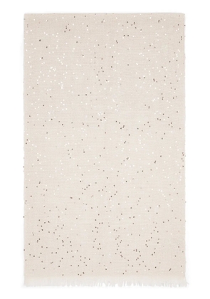 Brunello Cucinelli sequin-embellished scarf - Neutrals