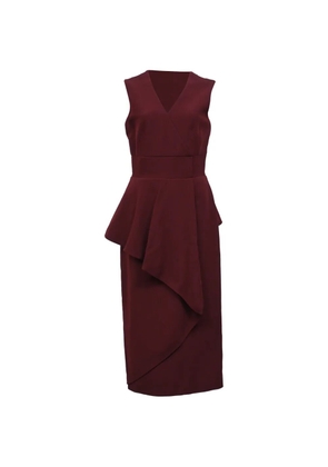 Alexander McQueen Pre-Owned peplum midi dress - Red