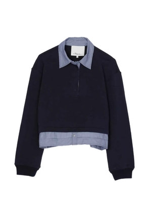 3.1 Phillip Lim long-sleeves polo top - Blue