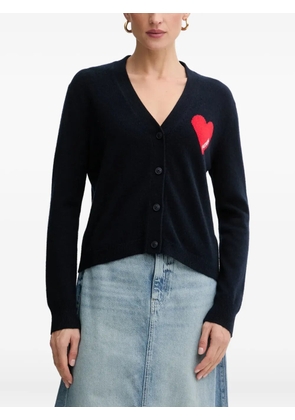 FROM FUTURE heart-motif buttoned cardigan - Blue