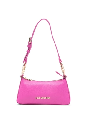 Love Moschino logo-lettering shoulder bag - Pink