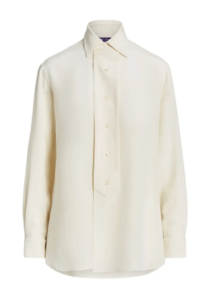Ralph Lauren Collection buttoned silk top - Neutrals