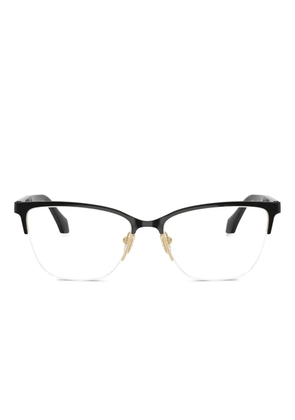 Versace Eyewear logo-print glasses - Black