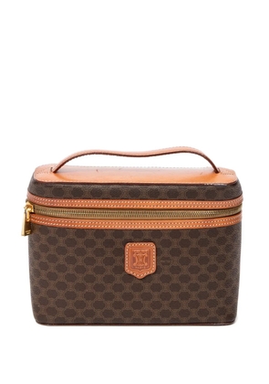 Celine Pre-Owned logo-patch top-handle bag - Brown