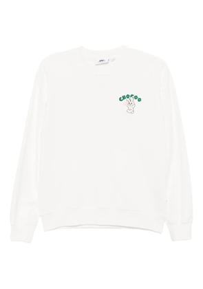 CHOCOOLATE logo-embroidered sweatshirt - White