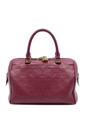 Louis Vuitton Pre-Owned 2017 Monogram Empreinte Speedy Bandouliere 25 satchel - Red