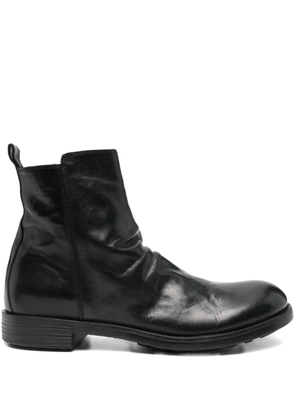 Officine Creative zip-detail leather boots - Black