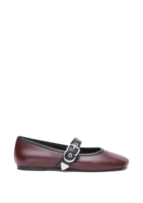 3.1 Phillip Lim Mary Jane buckle strap flats - Red
