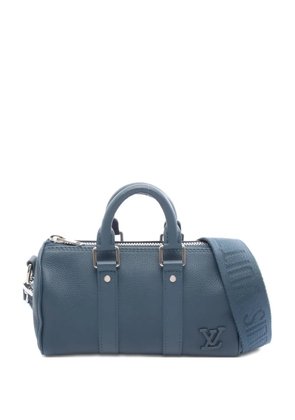 Louis Vuitton Pre-Owned 2021s Keepall logo-detail tote bag - Blue