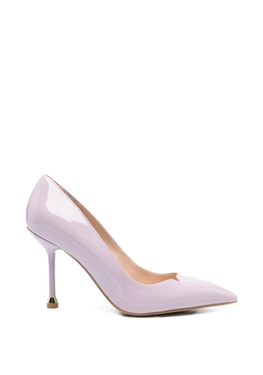LIU JO cutout leather pumps - Purple