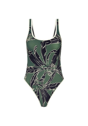 The Upside Tamara floral-print scoop-neck swimsuit - Green