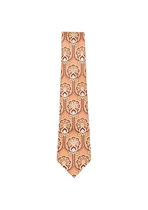 Drôle De Monsieur Tapisserie patterned tie - Brown