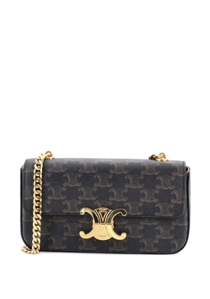 Celine Pre-Owned Triomphe Chain Triomphe Coated Canvas Small shoulder bag - Brown