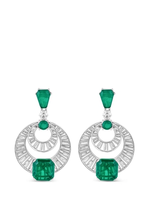 ISHARYA Doublet Moon Bali earrings - Silver