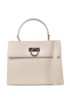 Ferragamo Pre-Owned 1990s-2000s Gancini leather tote bag - Neutrals