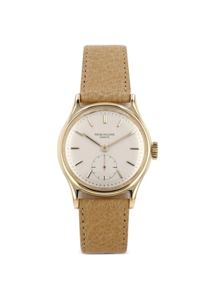 Patek Philippe Pre-Owned 1950s Calatrava small seconds 30mm watch - White