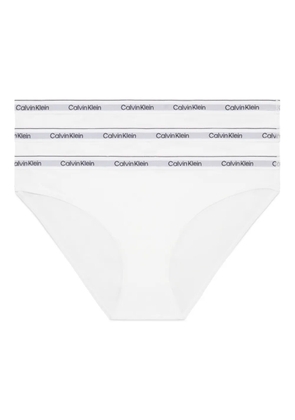 Calvin Klein Underwear logo waistband 3-pack briefs - White
