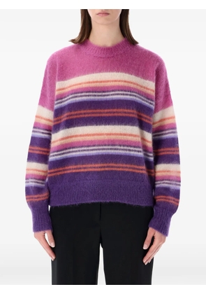 MARANT ÉTOILE striped-pattern sweater - Purple