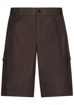 Dolce & Gabbana straight-leg cotton cargo shorts - Brown