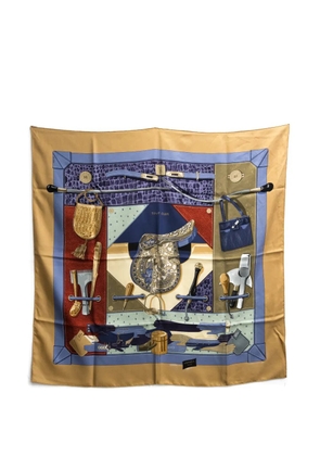 Hermès Pre-Owned 2002 Tout Cuir silk scarf - Neutrals