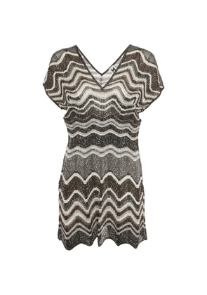 Missoni Pre-Owned patterned lurex top - Black