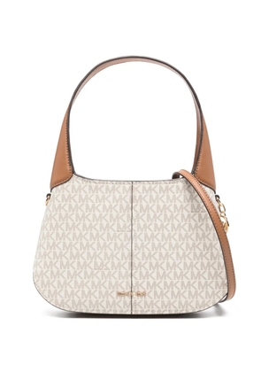 Michael Michael Kors Alice logo-charm shoulder bag - Neutrals