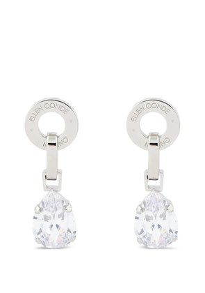 Ellen Conde pear-drop earrings - Silver