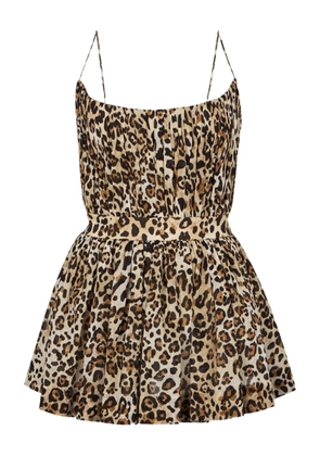 DSQUARED2 Wild2 Flirty leopard-print mini dress - Brown