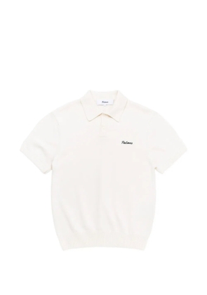 Palmes logo-embroidered polo shirt - Neutrals
