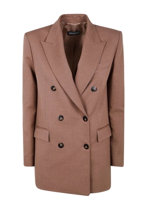 DRHOPE double-breasted blazer - Brown