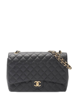 CHANEL Pre-Owned 2011 Maxi Classic Caviar Double Flap shoulder bag - Black