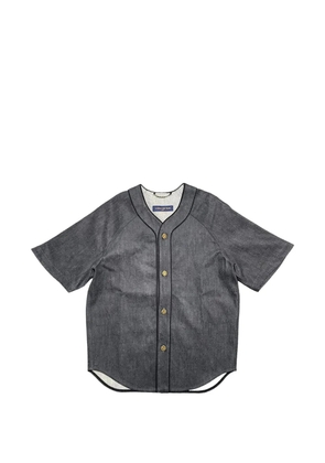 Louis Vuitton Pre-Owned embossed monogram baseball shirt - Grey