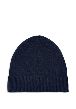 BOMPARD ribbed classic beanie hat - Blue
