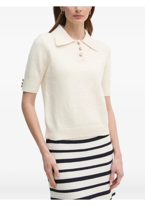 OUI button knitwear - White