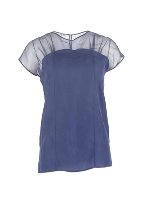 Miu Miu Pre-Owned mesh blouse - Blue