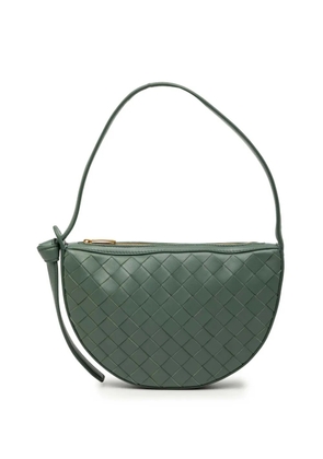 Bottega Veneta Pre-Owned 2012-2025 Mini Leather Intrecciato Sunrise Hobo shoulder bag - Green