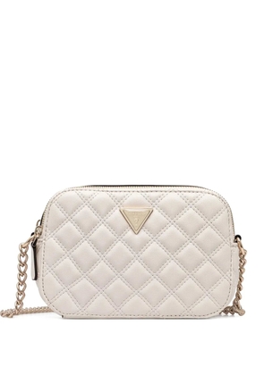 GUESS USA quilted chain-strap cross-body bag - Neutrals