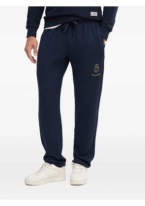 Paul & Shark drawstring embroidered track pants - Blue