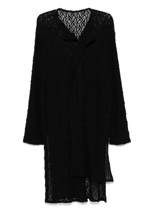 Yohji Yamamoto asymmetrical coat - Black