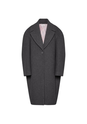 Thom Browne Melton cocoon coat - Grey