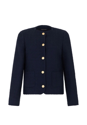 Brooks Brothers buttoned tweed jacket - Blue